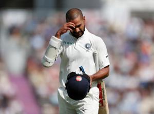 Shikhar Dhawan’s form has left a lot to be desired.(REUTERS) Shikhar Dhawan’s form has left a lot to be desired.(REUTERS)