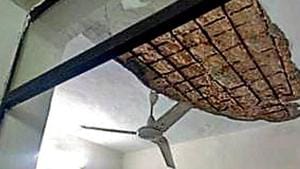 The living room in the Nehru Nagar government flat.(Handout) The living room in the Nehru Nagar government flat.(Handout)