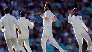 India's Ishant Sharma (C) celebrates the wicket of England's Moeen Ali.(REUTERS) India's Ishant Sharma (C) celebrates the wicket of England's Moeen Ali.(REUTERS)