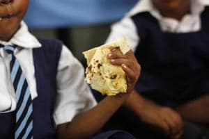 Civic body began receiving complaints from school heads and teachers about the low-quality food served by the PMC affiliated self-help groups (SHGs).(HT FILE PHOTO)