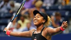 Naomi Osaka of Japan celebrates her victory over Madison Keys of the US after their 2018 US Open women's singles semi-finals tennis match on September 6, 2018 in New York.(AFP) Naomi Osaka of Japan celebrates her victory over Madison Keys of the US after their 2018 US Open women's singles semi-finals tennis match on September 6, 2018 in New York.(AFP)