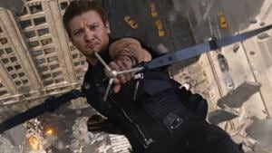 Jeremy Renner as Clint Barton/Hawkeye in a still from the first Avengers movie. Jeremy Renner as Clint Barton/Hawkeye in a still from the first Avengers movie.