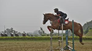 Horse-riding is such an expensive sport that you’d had to be really wealthy or part of a fancy riding club to have any hopes of winning a medal. So the Node was set up in 2001, to help groom talent. It prepares Army riders and Boy Scouts for the international sports arena and is now part of the Army’s Olympic Mission wing.(Sanchit Khanna / HT Photo) Horse-riding is such an expensive sport that you’d had to be really wealthy or part of a fancy riding club to have any hopes of winning a medal. So the Node was set up in 2001, to help groom talent. It prepares Army riders and Boy Scouts for the international sports arena and is now part of the Army’s Olympic Mission wing.(Sanchit Khanna / HT Photo)