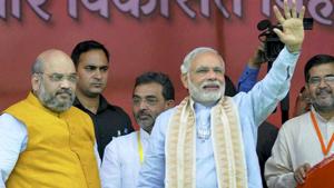 Prime Minister Narendra Modi (right) with BJP president Amit Shah.(PTI File Photo) Prime Minister Narendra Modi (right) with BJP president Amit Shah.(PTI File Photo)