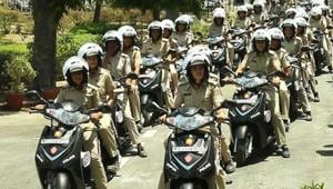 Women police petrol unit at Jaipur.(HT File Photo(for representational purpose only ))