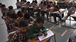 The teachers said the criterion cannot be applied for the last five years as the 7th Pay Commission was implemented only two years back, in 2016.(HT Archive) The teachers said the criterion cannot be applied for the last five years as the 7th Pay Commission was implemented only two years back, in 2016.(HT Archive)