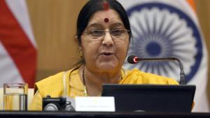 Union external affairs minister Sushma Swaraj(Sonu Mehta/HT File Photo)