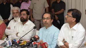 Shiv Sena chief Uddhav Thackeray addresses a conference in Bandra, Mumbai.(Prabhakar Waradkar/HT File Photo) Shiv Sena chief Uddhav Thackeray addresses a conference in Bandra, Mumbai.(Prabhakar Waradkar/HT File Photo)