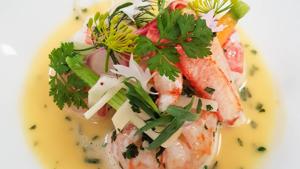 Aromatic Nage of Dublin Bay Prawns(Photographer: Photographer: Rich) Aromatic Nage of Dublin Bay Prawns(Photographer: Photographer: Rich)