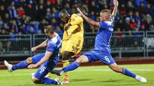 Belgum's Romelu Lukaku in action against Iceland in the UEFA Nations League game at the Laugardalsvollur Stadium in Reykjavik.(AP) Belgum's Romelu Lukaku in action against Iceland in the UEFA Nations League game at the Laugardalsvollur Stadium in Reykjavik.(AP)