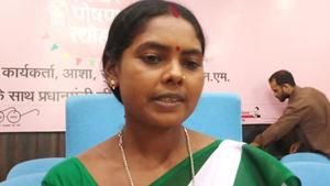 Manita Devi, a sahiya from Urmal village in Jharkhand, was part of an interaction through video conferencing with PM Modi on Tuesday, September 11, 2018.(Manoj Kumar / HT Photo) Manita Devi, a sahiya from Urmal village in Jharkhand, was part of an interaction through video conferencing with PM Modi on Tuesday, September 11, 2018.(Manoj Kumar / HT Photo)