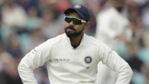 File image of India skipper Virat Kohli in action in the recently-concluded series against England.(AP) File image of India skipper Virat Kohli in action in the recently-concluded series against England.(AP)