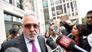 Vijay Mallya leaves Westminster Magistrates Court in London, Britain on September 12.(REUTERS) Vijay Mallya leaves Westminster Magistrates Court in London, Britain on September 12.(REUTERS)