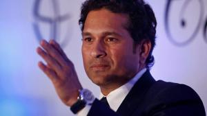 Sachin Tendulkar gestures as he speaks during a news conference.(REUTERS) Sachin Tendulkar gestures as he speaks during a news conference.(REUTERS)