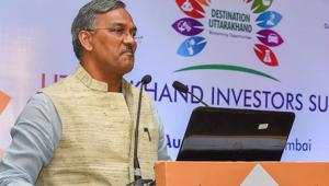 Uttarakhand chief minister Trivendra Singh Rawat is on record saying that plans were afoot to “lease out the agricultural land in the hills lying fallow and abandoned as their owners have migrated”.(PTI/File Photo) Uttarakhand chief minister Trivendra Singh Rawat is on record saying that plans were afoot to “lease out the agricultural land in the hills lying fallow and abandoned as their owners have migrated”.(PTI/File Photo)