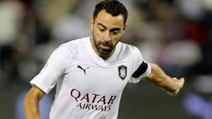 Al-Sadd's Spanish player Xavi attempts a shot during their match against Al-Arabi.(AFP) Al-Sadd's Spanish player Xavi attempts a shot during their match against Al-Arabi.(AFP)