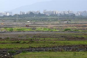 Navi Mumbai airport site at Panvel.(HT Photo) Navi Mumbai airport site at Panvel.(HT Photo)