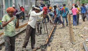Examining the principle of streamlining flow of traffic, detentions of trains are often caused due to cross movements on tracks and having to negotiate slow turnouts from one track to the other(AFP)