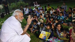 PM Modi is on a two-day visit to his parliamentary constituency.(PTI) PM Modi is on a two-day visit to his parliamentary constituency.(PTI)