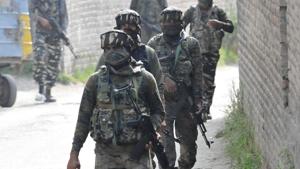 An army man was killed by suspected militants in south Kashmir’s Kulgam district on Monday.(Representative photo) An army man was killed by suspected militants in south Kashmir’s Kulgam district on Monday.(Representative photo)