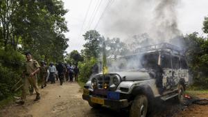Opposition parties have alleged that elected representatives were forced to resign by the BJP and it also did not allow their candidates to submit nomination papers for the elections.(PTI) Opposition parties have alleged that elected representatives were forced to resign by the BJP and it also did not allow their candidates to submit nomination papers for the elections.(PTI)