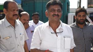 File photo of Congress leader DK Shivakumar .(Arijit Sen/HT Photo) File photo of Congress leader DK Shivakumar .(Arijit Sen/HT Photo)