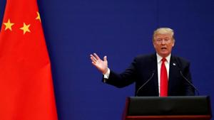 At almost the same time the tariff list was released in Beijing, President Donald Trump on Tuesday threatened more counter-measures against China if it targets politically potent US agricultural products for retaliation.(Reuters/File Photo) At almost the same time the tariff list was released in Beijing, President Donald Trump on Tuesday threatened more counter-measures against China if it targets politically potent US agricultural products for retaliation.(Reuters/File Photo)