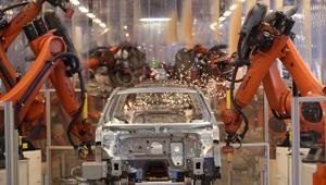 Robotic arms manufactured by Kuka AG operate on a Volkswagen Passat saloon chassis on the automated welding production line inside the VW factory in Emden, Germany, on March 9, 2018.(Bloomberg) Robotic arms manufactured by Kuka AG operate on a Volkswagen Passat saloon chassis on the automated welding production line inside the VW factory in Emden, Germany, on March 9, 2018.(Bloomberg)