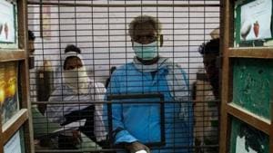 Patients suffering from breathing problems and tuberculosis are admitted for treatment at the Murari Lal Chest Hospital in Kanpur.(AFP File Photo) Patients suffering from breathing problems and tuberculosis are admitted for treatment at the Murari Lal Chest Hospital in Kanpur.(AFP File Photo)