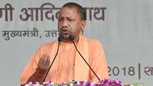 Uttar Pradesh chief minister Yogi Adityanath on Wednesday assured farmers that the state will take care of their interests as they have cooperated in the land acquisition process.(Rajesh Kumar / Hindustan Times) Uttar Pradesh chief minister Yogi Adityanath on Wednesday assured farmers that the state will take care of their interests as they have cooperated in the land acquisition process.(Rajesh Kumar / Hindustan Times)