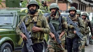 Only days before, the Congress had said the situation in Jammu and Kashmir is not conducive for elections due to spike in militant violence.(PTI/File Photo) Only days before, the Congress had said the situation in Jammu and Kashmir is not conducive for elections due to spike in militant violence.(PTI/File Photo)