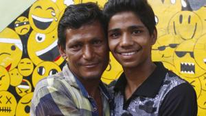 Hassan Ali (right) with his father at child care institute (CCI) in Narsinghpur, Gurugram, on Wednesday, September 19, 2018.(Yogendra Kumar/HT PHOTO) Hassan Ali (right) with his father at child care institute (CCI) in Narsinghpur, Gurugram, on Wednesday, September 19, 2018.(Yogendra Kumar/HT PHOTO)