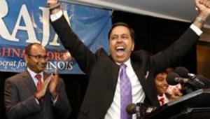 Raja Krishnamoorthi was among the three Indian Americans who joined the House of Representatives in 2016, forming the so-called ‘Samosa Caucus’.(AP File Photo) Raja Krishnamoorthi was among the three Indian Americans who joined the House of Representatives in 2016, forming the so-called ‘Samosa Caucus’.(AP File Photo)