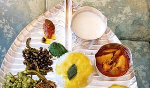 Potato, vegetables, deep-fried savouries and dessert — the traditional Ganeshotsav feast takes hours of hard work. Potato, vegetables, deep-fried savouries and dessert — the traditional Ganeshotsav feast takes hours of hard work.