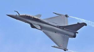 A Rafale fighter aircraft during AERO INDIA 2017 at Yelahanka Air base in Bengaluru.(PTI File Photo) A Rafale fighter aircraft during AERO INDIA 2017 at Yelahanka Air base in Bengaluru.(PTI File Photo)