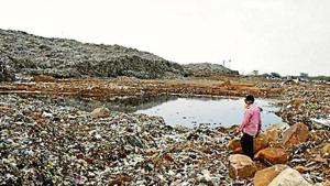In August, NGT imposed a fine of ₹2.5 lakh on Ecogreen Energy for causing environmental damage around Bandhwari landfill site.(HT) In August, NGT imposed a fine of ₹2.5 lakh on Ecogreen Energy for causing environmental damage around Bandhwari landfill site.(HT)