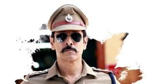 Vikram plays a character called Ramasamy, son of Aarusamy of 2003’s Saamy. Vikram plays a character called Ramasamy, son of Aarusamy of 2003’s Saamy.
