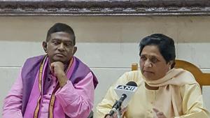 BSP supremo Mayawati and Janata Congress (Chhatisgarh) president Ajit Jogi at a press conference, Lucknow, September 20(PTI) BSP supremo Mayawati and Janata Congress (Chhatisgarh) president Ajit Jogi at a press conference, Lucknow, September 20(PTI)