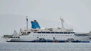 Called ‘Angriya’, the ship is named after the first Maratha Navy Admiral Kanhoji Angre and the Angria bank coral reef near the state’s Vijaydurg.(HT photo) Called ‘Angriya’, the ship is named after the first Maratha Navy Admiral Kanhoji Angre and the Angria bank coral reef near the state’s Vijaydurg.(HT photo)