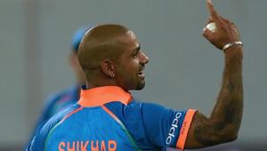 Indian cricketer Shikhar Dhawan celebrates after dismissing Bangladesh batsman Mustafizur Rahman during the one day international (ODI) Asia Cup cricket match between Bangladesh and India(AFP) Indian cricketer Shikhar Dhawan celebrates after dismissing Bangladesh batsman Mustafizur Rahman during the one day international (ODI) Asia Cup cricket match between Bangladesh and India(AFP)