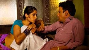Freida Pinto and Manoj Bajpayee in a still from Love Sonia.