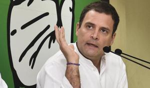 Congress President Rahul Gandhi addresses the media on Rafale deal issue, in New Delhi, Saturday, Sep 22, 2018.(PTI) Congress President Rahul Gandhi addresses the media on Rafale deal issue, in New Delhi, Saturday, Sep 22, 2018.(PTI)