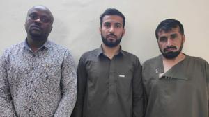 Police identified the men as Victor Osondu from Nigeria and Khalilullah and Esmatullah from Afghanistan.(Biplov Bhuyan/HT PHOTO) Police identified the men as Victor Osondu from Nigeria and Khalilullah and Esmatullah from Afghanistan.(Biplov Bhuyan/HT PHOTO)