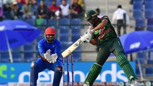 Bangladesh batsman Mahmudullah Riyadh plays a shot during the one day international (ODI) Asia Cup cricket match between Afghanistan and Bangladesh at The Sheikh Zayed Stadium in Abu Dhabi on September 23, 2018.(AFP) Bangladesh batsman Mahmudullah Riyadh plays a shot during the one day international (ODI) Asia Cup cricket match between Afghanistan and Bangladesh at The Sheikh Zayed Stadium in Abu Dhabi on September 23, 2018.(AFP)