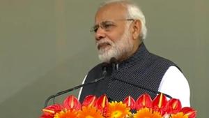 Prime Minister Narendra Modi after inaugurating the Pakyong airport in Sikkim.(Twitter/BJP LIve) Prime Minister Narendra Modi after inaugurating the Pakyong airport in Sikkim.(Twitter/BJP LIve)