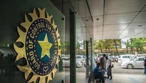 A view of logo of the Board of Control for Cricket in India (BCCI)(Hindustan Times via Getty Images) A view of logo of the Board of Control for Cricket in India (BCCI)(Hindustan Times via Getty Images)