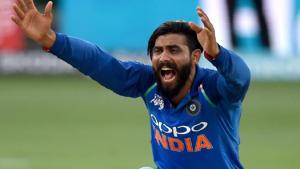 Ravindra Jadeja has become India’s leading wicket-taker in Asia Cup.(AFP) Ravindra Jadeja has become India’s leading wicket-taker in Asia Cup.(AFP)