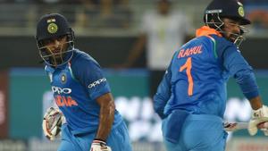 Indian batsman Lokesh Rahul (R) and Ambati Rayudu run between the wickets during the one day international (ODI) Asia Cup cricket match between Afghanistan and India at the Dubai International Cricket Stadium in Dubai.(AFP) Indian batsman Lokesh Rahul (R) and Ambati Rayudu run between the wickets during the one day international (ODI) Asia Cup cricket match between Afghanistan and India at the Dubai International Cricket Stadium in Dubai.(AFP)