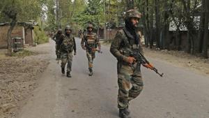 With these deaths, the number of ultras killed in the past 12 days in Kashmir has gone up to 18, police said.(HT File Photo) With these deaths, the number of ultras killed in the past 12 days in Kashmir has gone up to 18, police said.(HT File Photo)