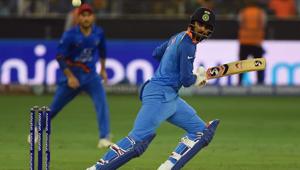 Indian batsman Lokesh Rahul plays a shot during the one day international (ODI) Asia Cup cricket match between Afghanistan and India at the Dubai International Cricket Stadium in Dubai(AFP) Indian batsman Lokesh Rahul plays a shot during the one day international (ODI) Asia Cup cricket match between Afghanistan and India at the Dubai International Cricket Stadium in Dubai(AFP)